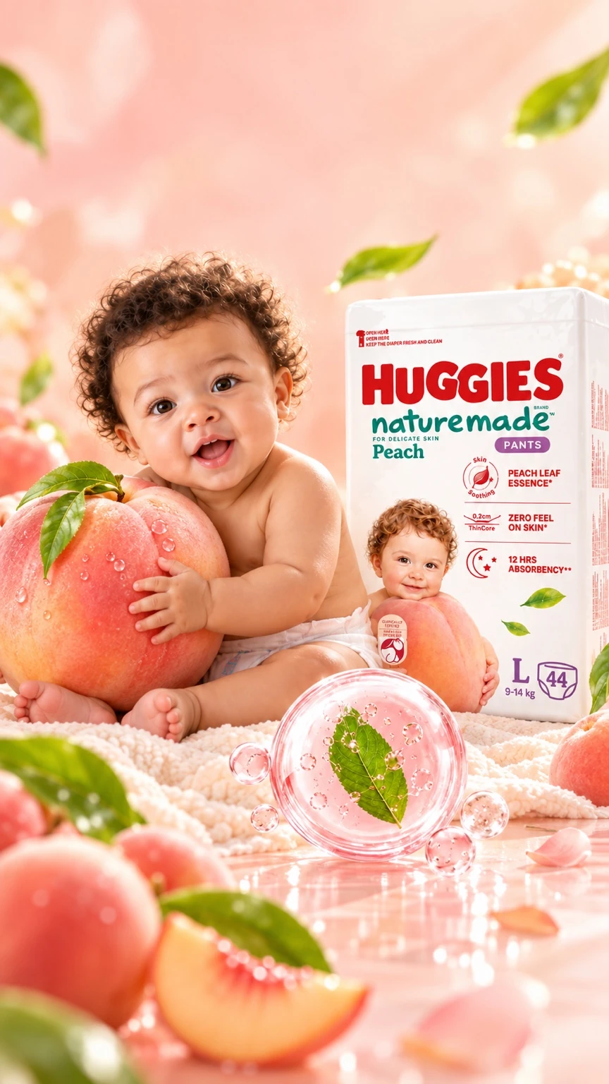 Huggies Naturemade Peach — @126 LABS