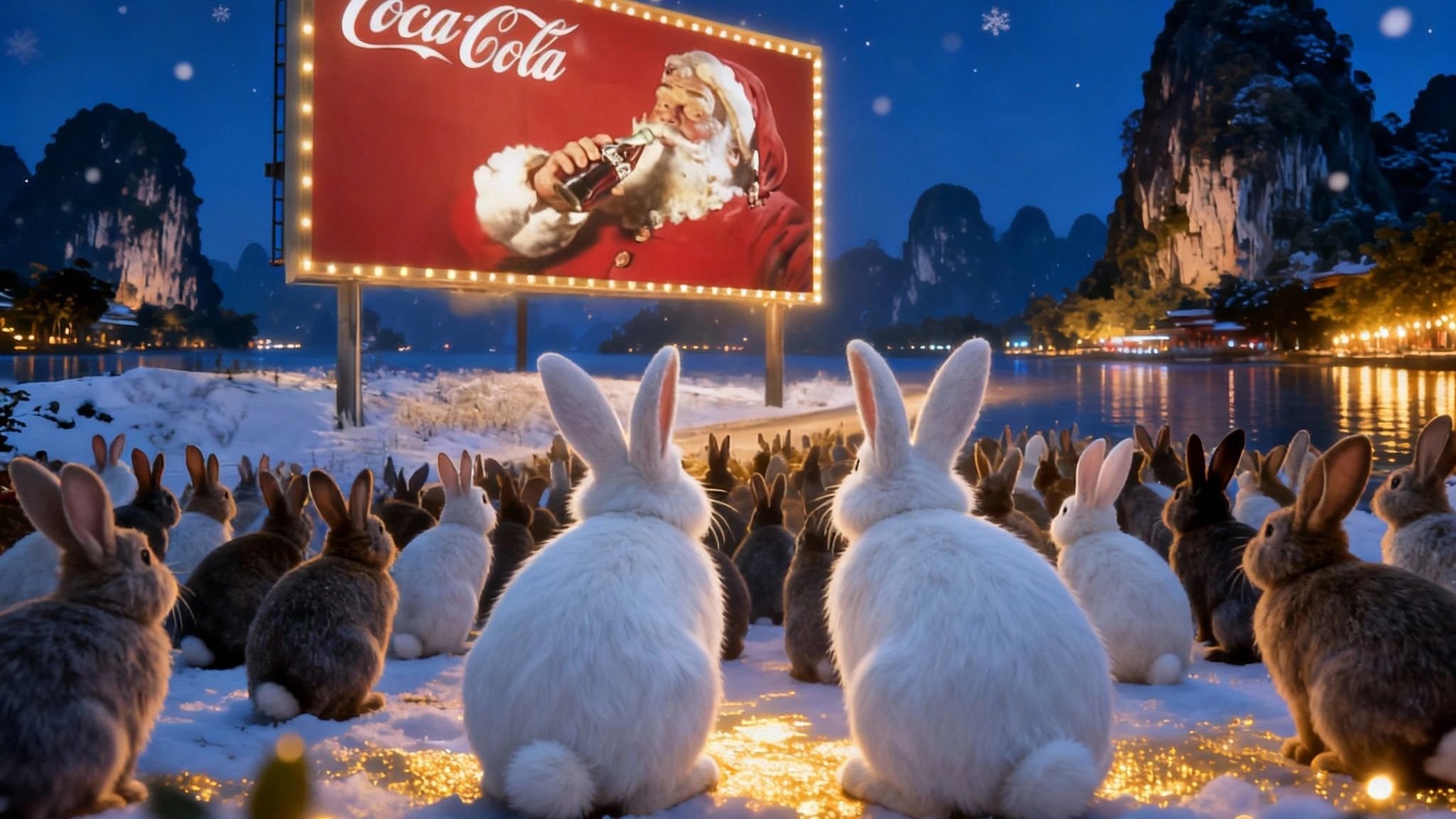 Coca-Cola — Christmas in a Snowy Vietnam — Coca-Cola truck close-up